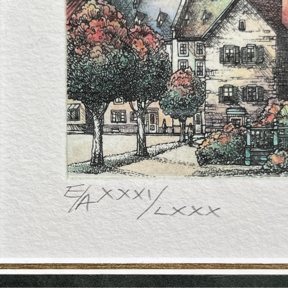 Jacques Brousseau “Maison Chevalier Quebec” Art Print-Signed-Limited Edition - Picture 3 of 16